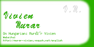 vivien murar business card